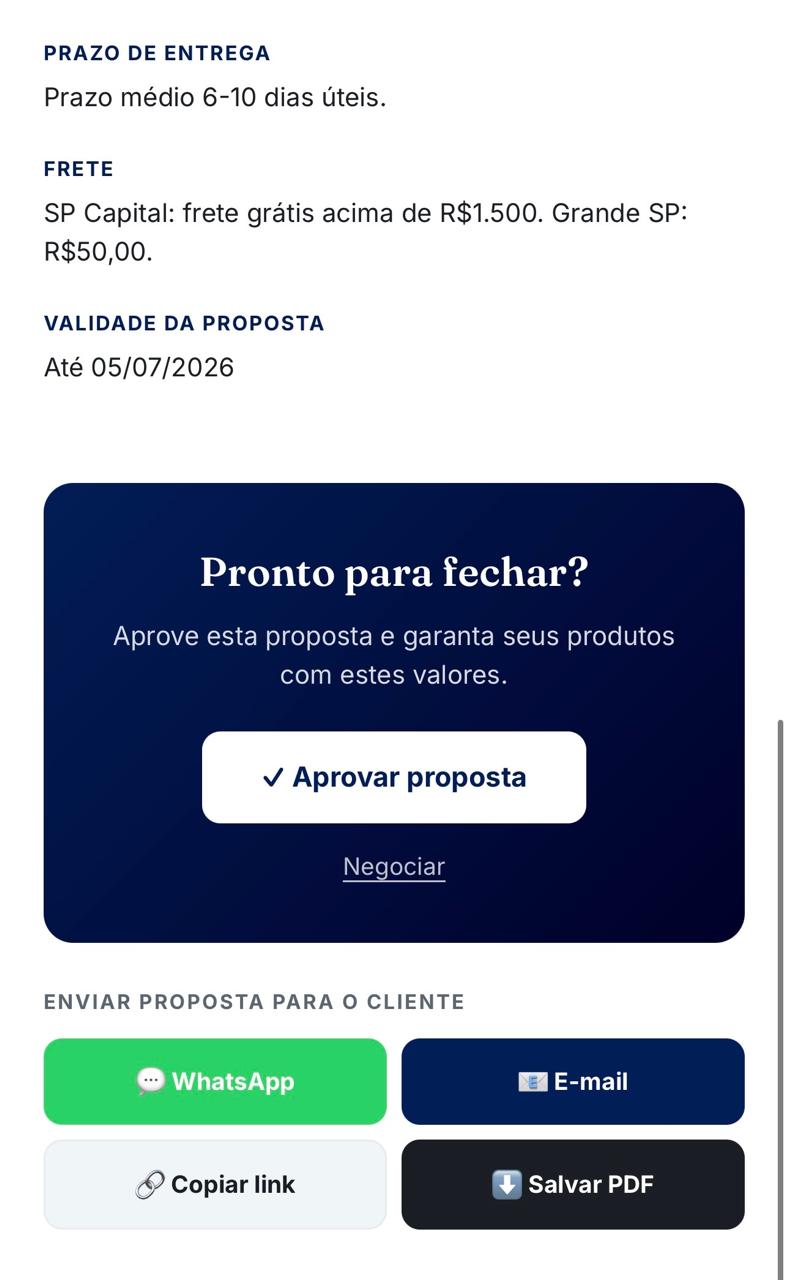 Proposta CotaBrinde - CTA para aprovar